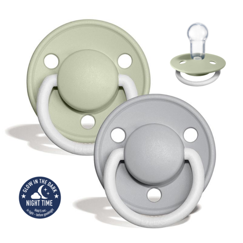 Chupete silicona De Lux Nigh Sage / Cloud 0-3Y BIBS