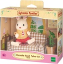 Chocolate Rabbit Father Set  (Settee) Sylvanian Families