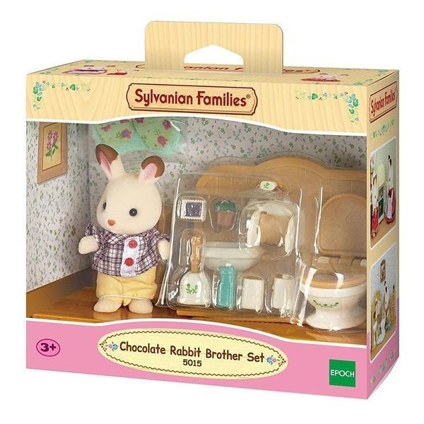 Chocolate Rabbit Brother Set (Washroom) Sylvanian Families