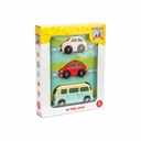 Set X3 Autos Retro Metro Le Toy Van