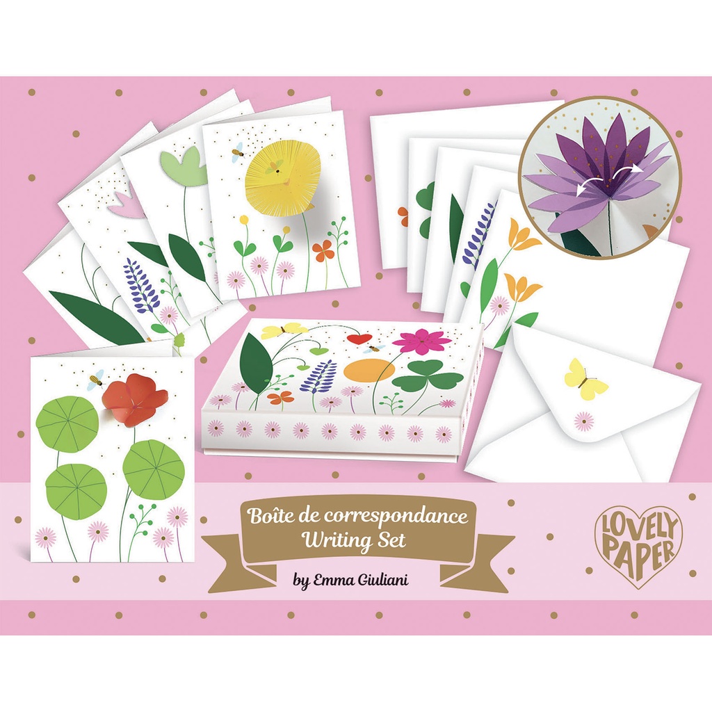 Emma writing set - FSC MIX Lovely Paper