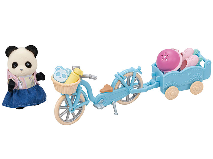 Cycle &amp; Skate set panda girl Sylvanian Families