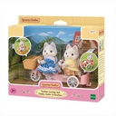 Tandem Cycling husky sister &amp; brother Sylvanian Families