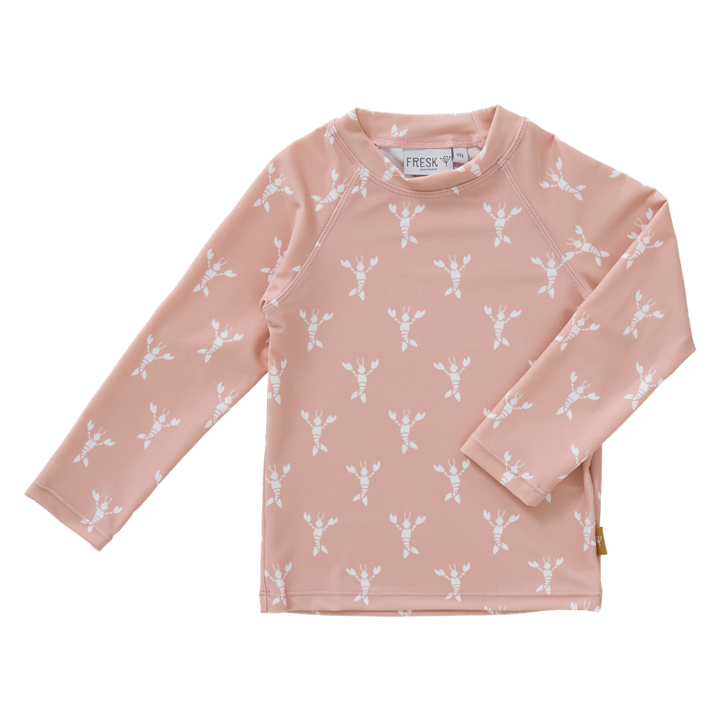 Swim UV Top longsleeve Lobster Cameo Rose 6-12m Fresk