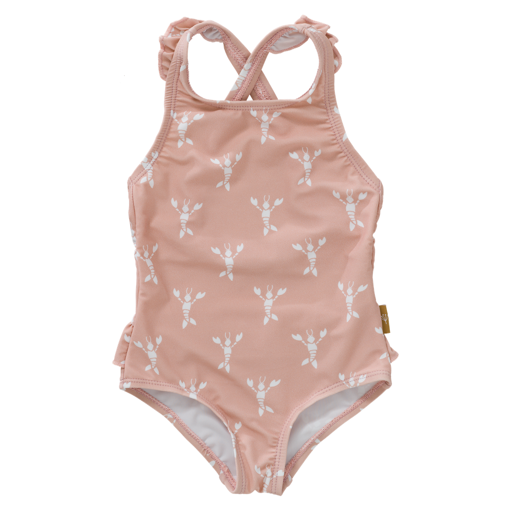 Swim UV Tanksuit girls Lobster Cameo Rose 7-8Y Fresk