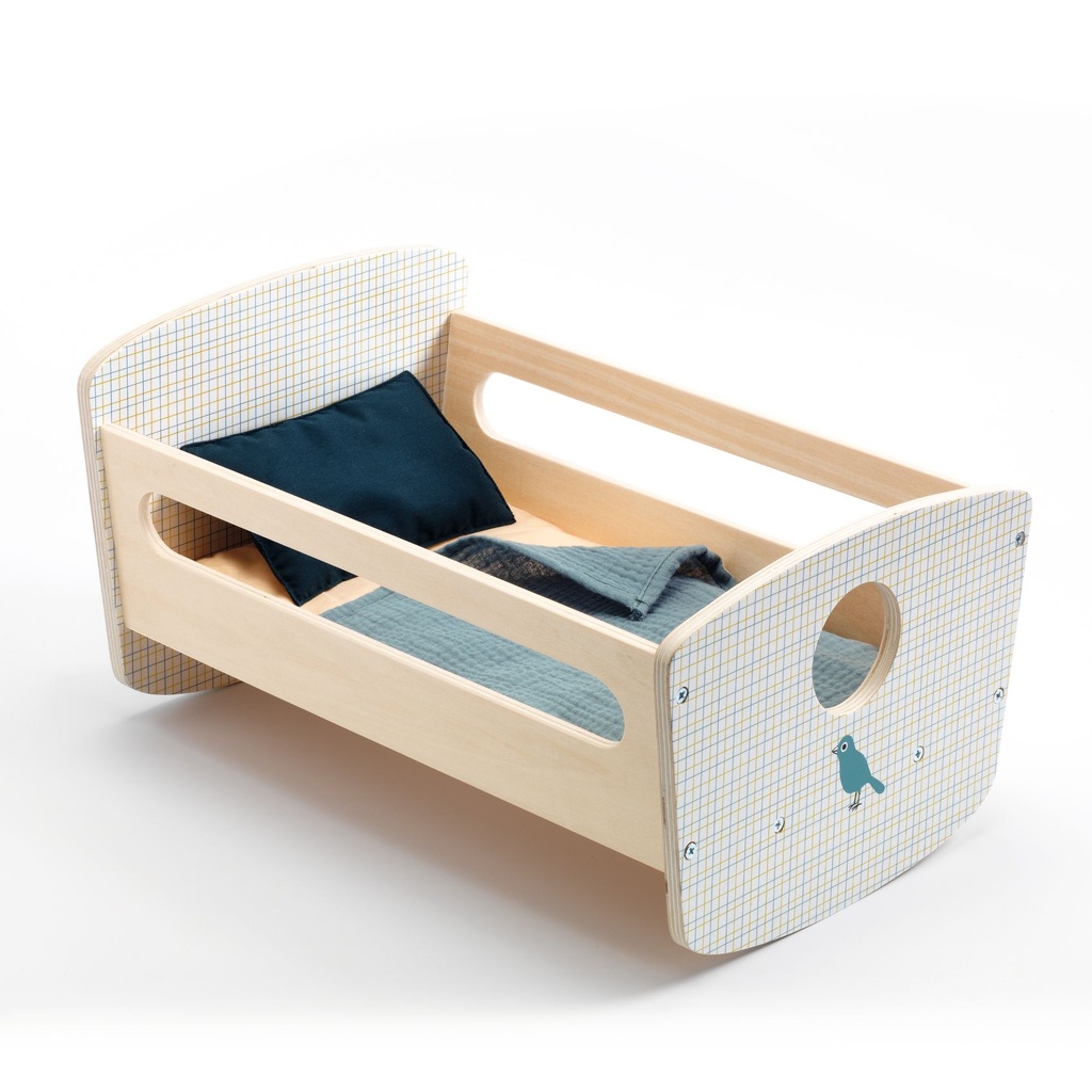 Cradle - Rocking Bed Blue Night Pomea Djeco