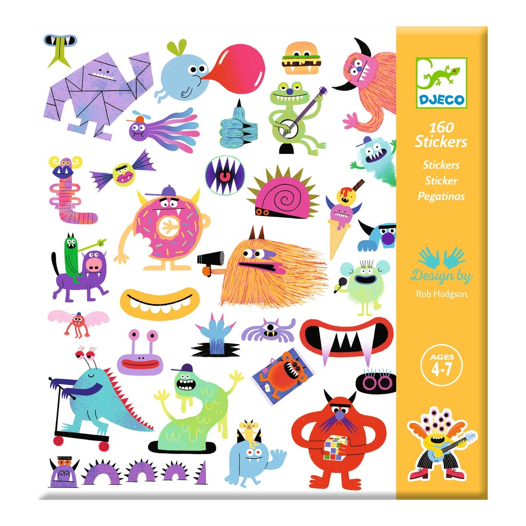 Paper Stickers - Monster Djeco