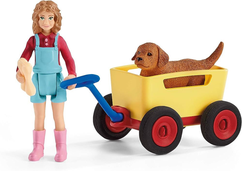 Puppy Wagon Ride Schleich