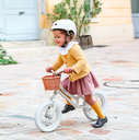 Balance Bike Ivory White And Helmet Baghera