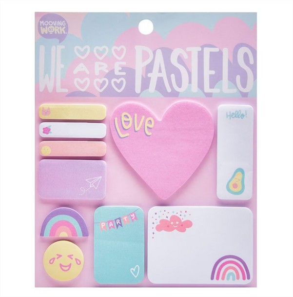 Set de notas autoadhesivas Pastel Mooving