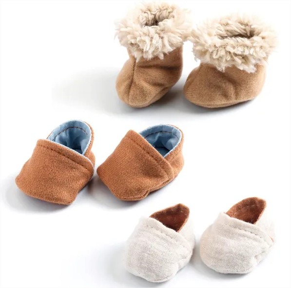 3 Pairs Of Slippers Djeco