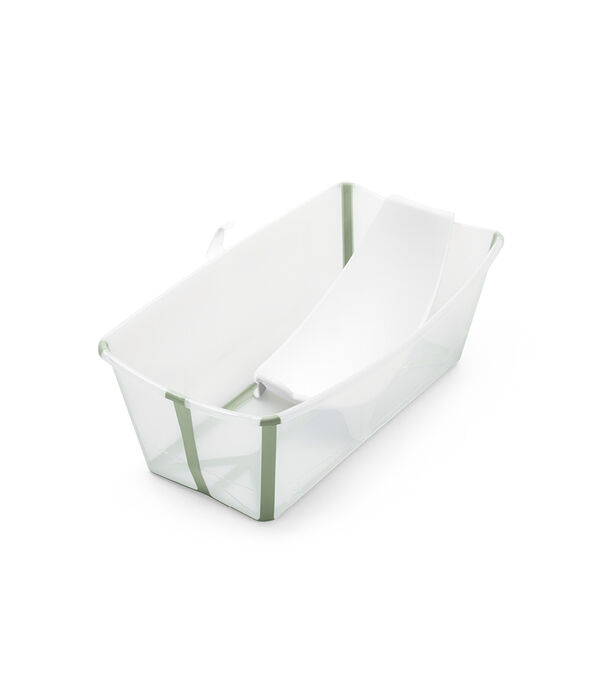 Set bañito (bañito + soporte) - Transparente/Verde Stokke