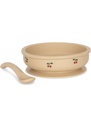 Bowl &amp; Spoon Silicone Set - Cherry Konges Sløjd Sløjd