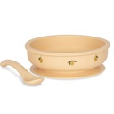 Bowl &amp; Spoon Silicone Set - Lemon Konges Sløjd Sløjd