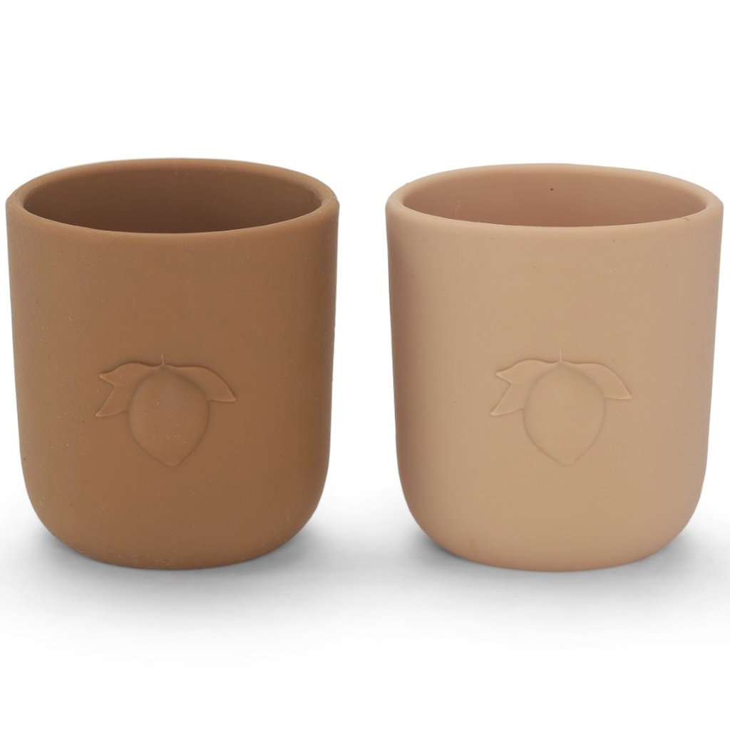 2 Pack Lemon Cups Rose Sand/Caramel Konges Sløjd