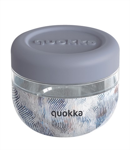 Recipiente transp. silic. Bubble Zen 500ml Quokka