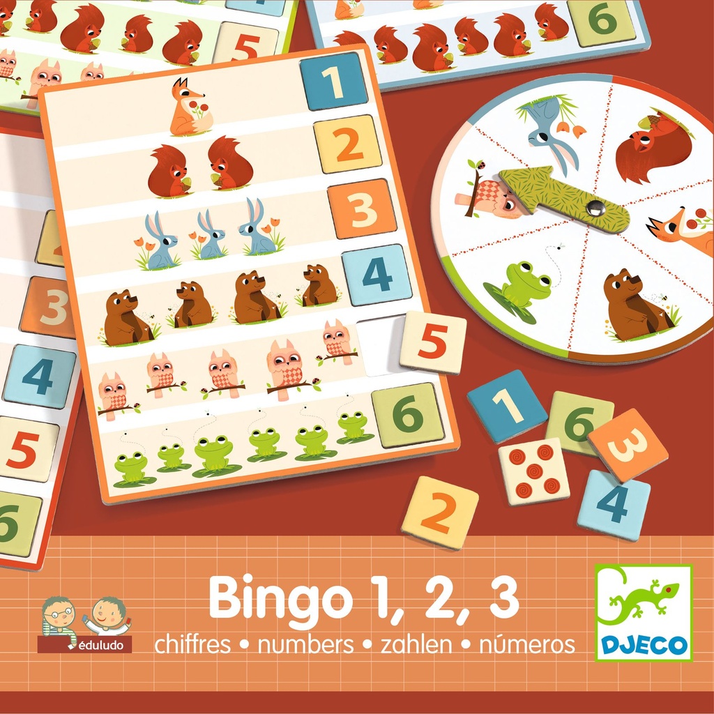 Bingo 1, 2, 3 Numbers Djeco