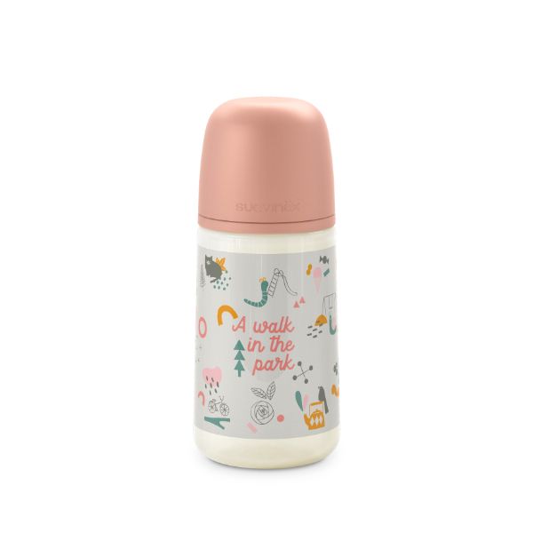 Biberón 270Ml Anat. 0-6M Flujo M Dreams Rosa Suavinex