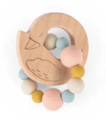 Swan Teething Ring La Petite Ecole De Danse Moulin Roty