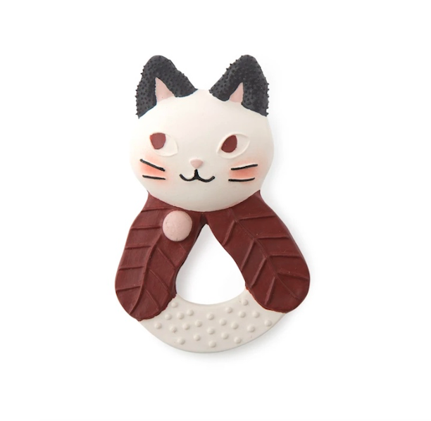 Cat rubber ring Après la pluie Moulin Roty