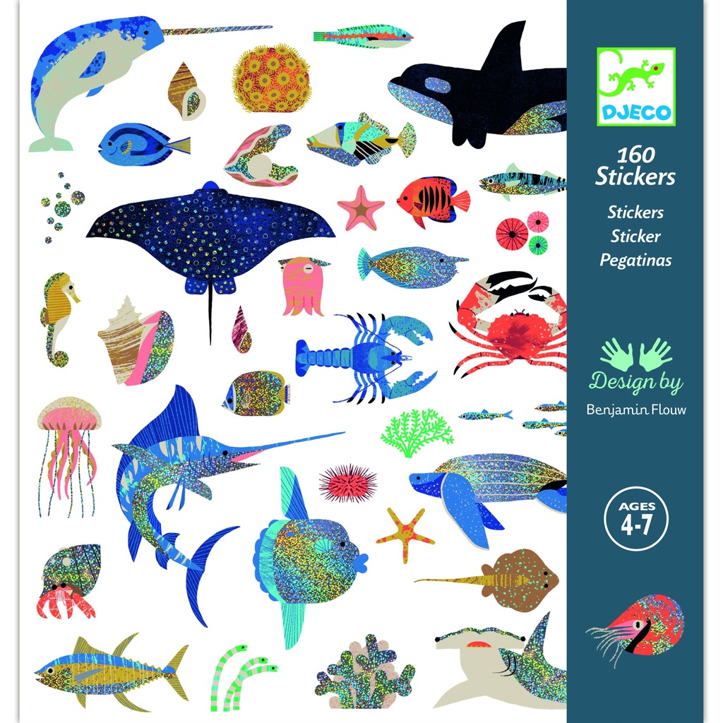 Ocean Metallic Stickers Djeco