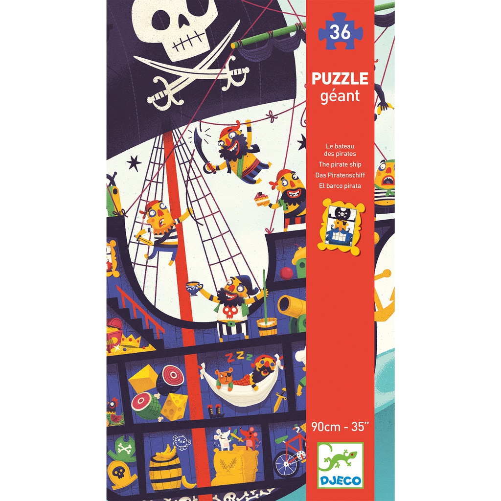 The Pirate Ship 36 pcs Djeco