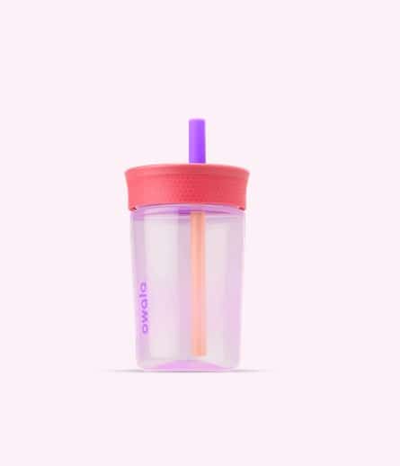 Vaso con sorbito 444ml Lila/Fucsia Owala