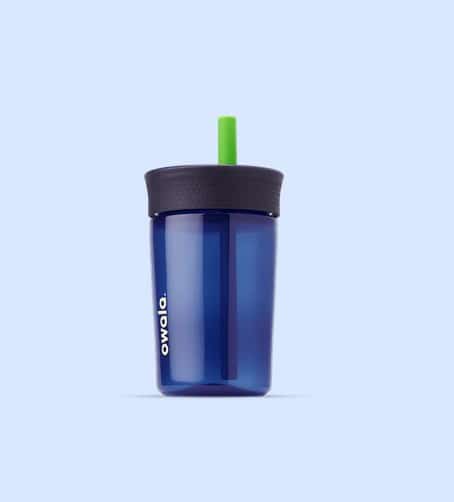 Vaso con sorbito 444ml Azul/Verde Owala