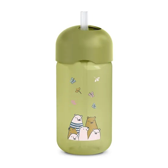 Vaso de Pajita Bears Verde Suavinex