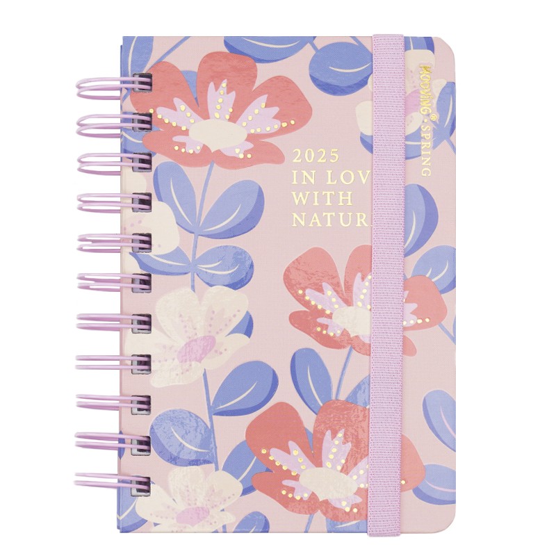 Agenda pocket Spring 2 dias por pagina - Rosa Mooving