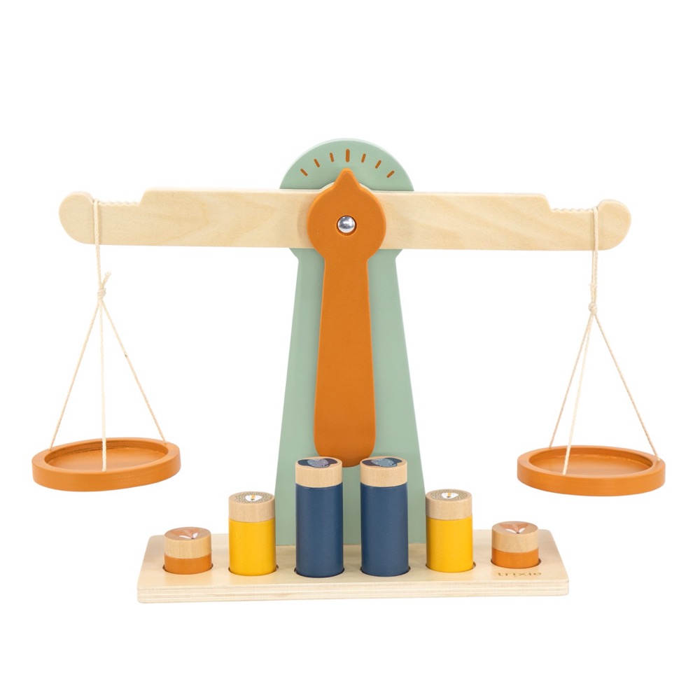 Wooden Scale With 6 Weights Trixie