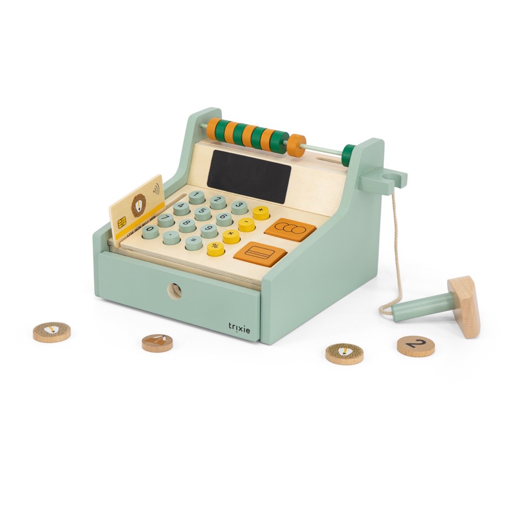 Wooden Cash Register With Accessories Trixie