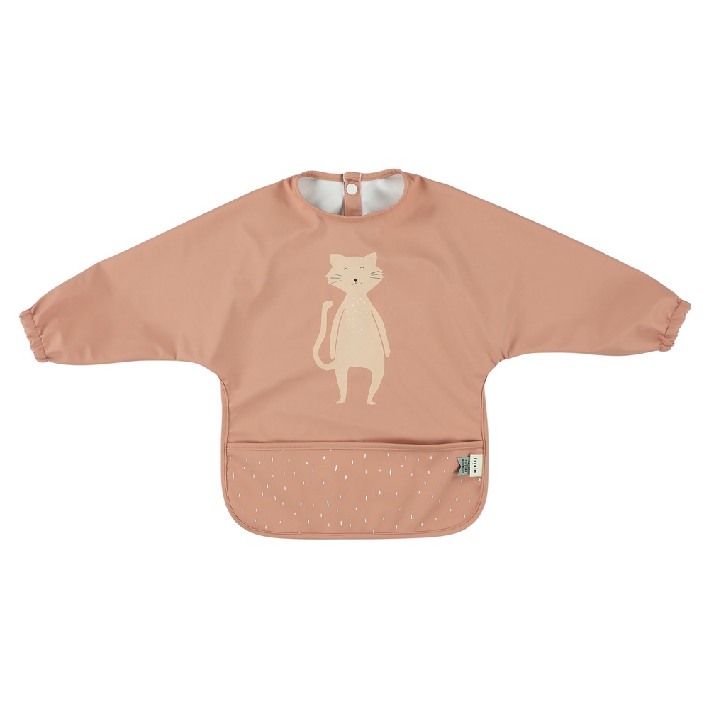 Waterproof Long Sleeve Babero - Mrs. Cat Trixie