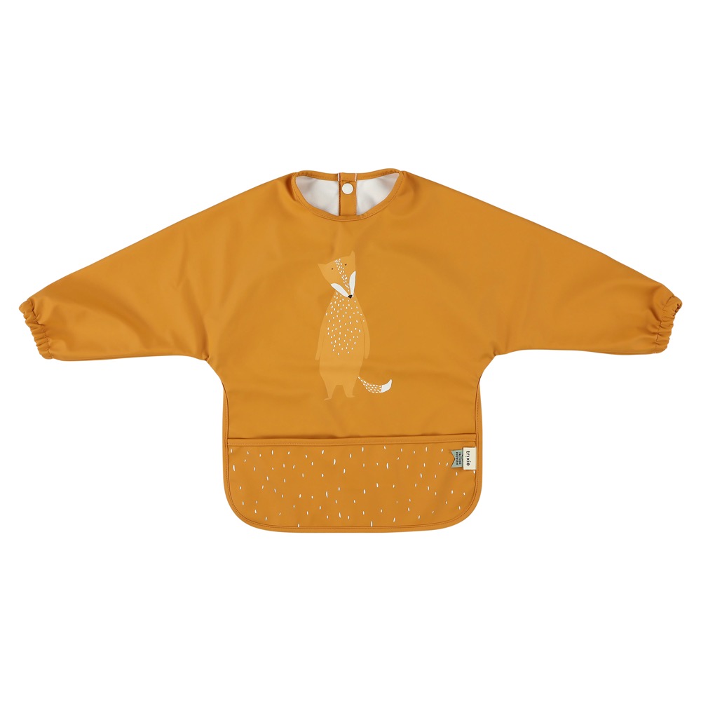 Waterproof Long Sleeve Babero - Mr. Fox Trixie