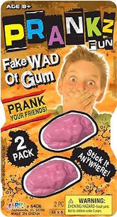 Fake Wad of Gum Prankz Jaru