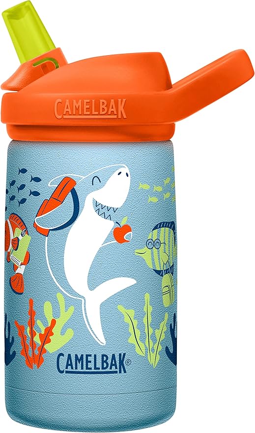 Botella Eddy+kids 350ml acero inox insulado School of shark