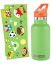 Botella de Acero con Stickers - Verde Skip Hop