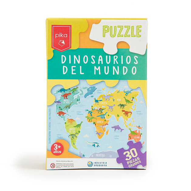 Puzzle Dinosaurios del Mundo 30 pcs Pika