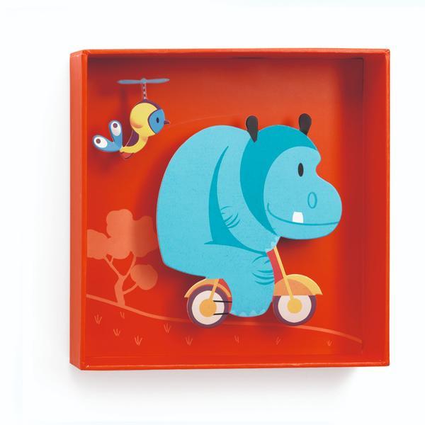 Hippopotamus - 18,5X18,5X4Cm Little Big Room By Djeco