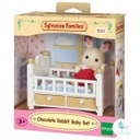 Chocolate Rabbit Baby Set (Baby Bed) Sylvanian Families