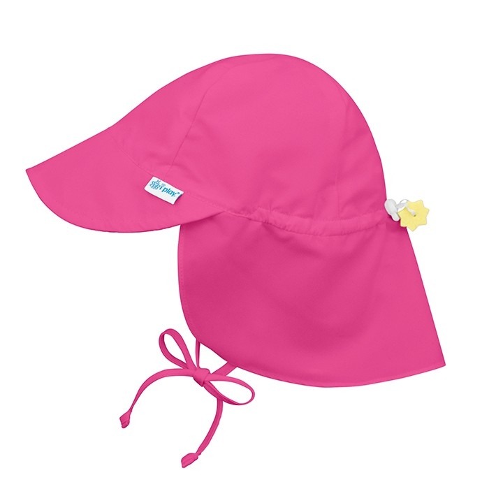 Gorro con protector de cuello UV Fucsia 9-18m Iplay