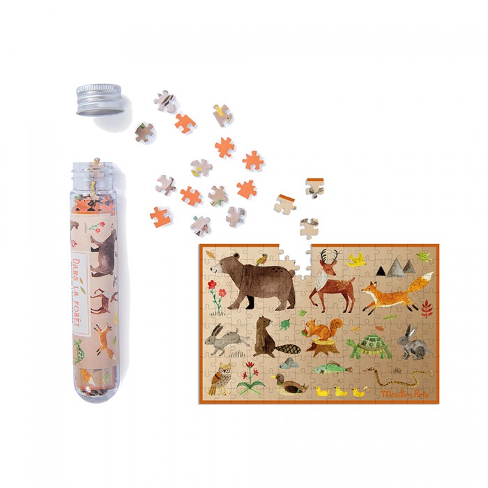 Mini Puzzles (150 Pcs) Dans La Foret Moulin Roty