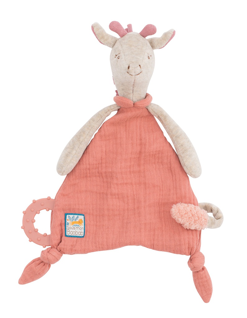 Doudou Porta-Chupete Jirafa Baobab Moulin Roty