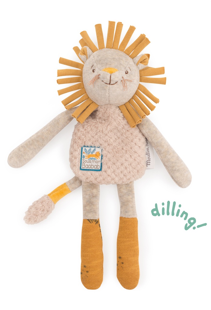 Doudou-Sonajeros Baobab Lion Moulin Roty