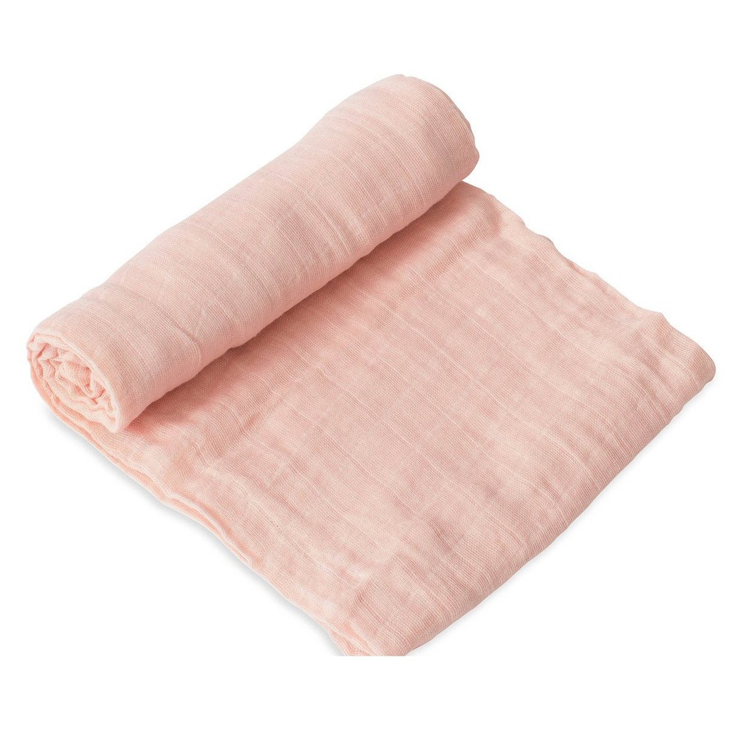 Cotton Muslin Swaddle x1 - Rose Petal Little Unicorn