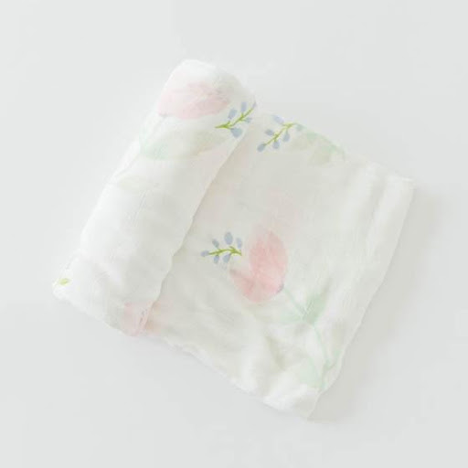 Deluxe Muslin Swaddle x1  - Blush Little Unicorn