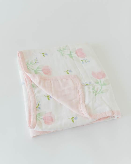 Deluxe Muslin Quilt - Blush Little Unicorn