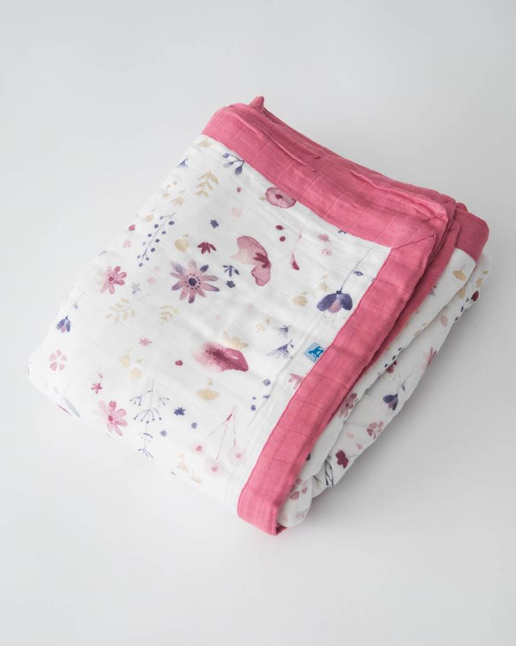 Deluxe Muslin Quilt - Fairy Garden Little Unicorn