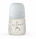 Biberón Pp 150Ml Sx Pro 0-3M Flujo S Spread Joy Gris Silicon