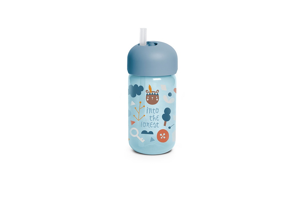 Vaso De Pajita 340Ml +18M Celeste Suavinex